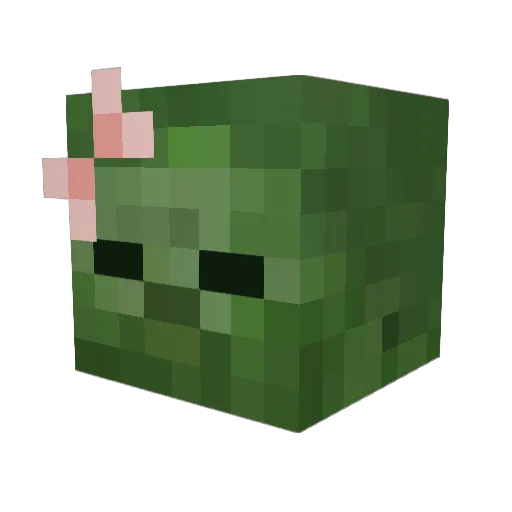 BabyIsla Minecraft avatar head, 3D render