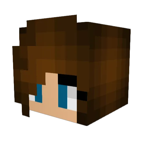 BabyKarrot Minecraft avatar head, 3D render