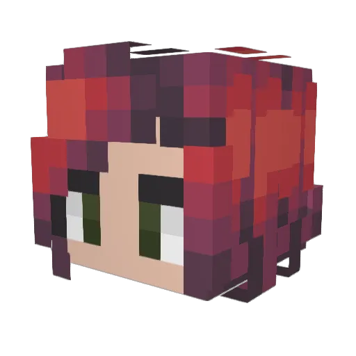 BabyLouis Minecraft avatar head, 3D render