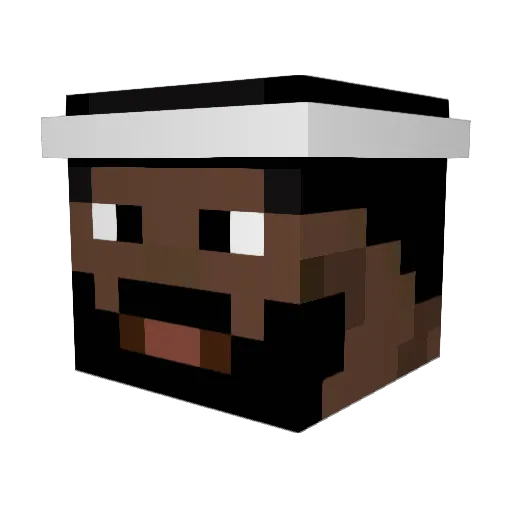 BabyMercy Minecraft avatar head, 3D render
