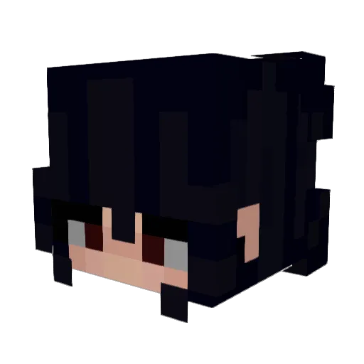 BabyMilkUwU Minecraft avatar head, 3D render