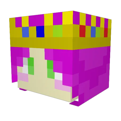 BabyMochii_ Minecraft avatar head, 3D render