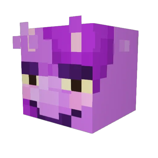 BabyMoment Minecraft avatar head, 3D render