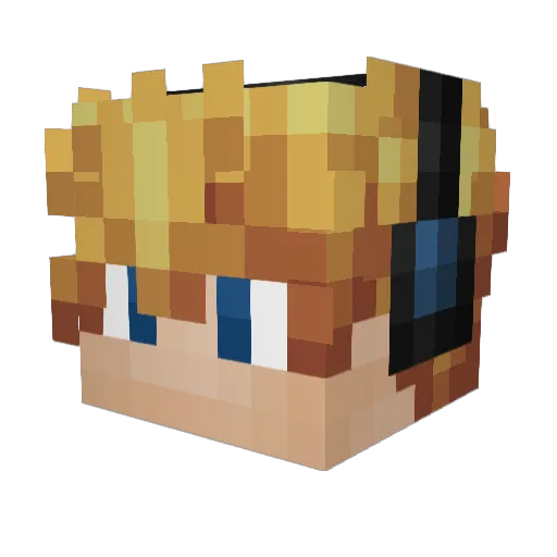 BabyMoose263 Minecraft avatar head, 3D render