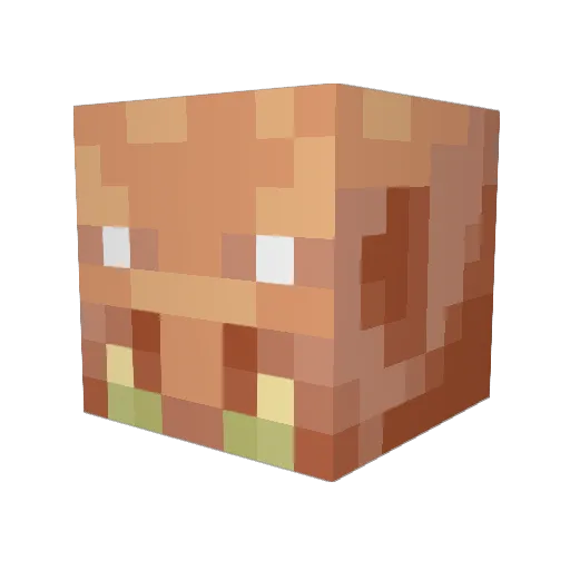 BabyNuggie Minecraft avatar head, 3D render