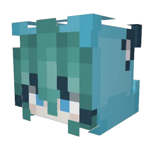 BabyOcelots Minecraft avatar head, 3D render