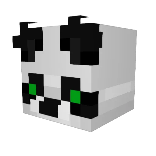 BabyPanda923117 Minecraft avatar head, 3D render