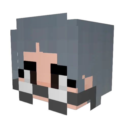 BabyPlayasMum Minecraft avatar head, 3D render
