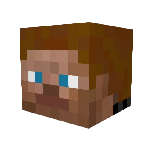 BabyRhinoo Minecraft avatar head, 3D render