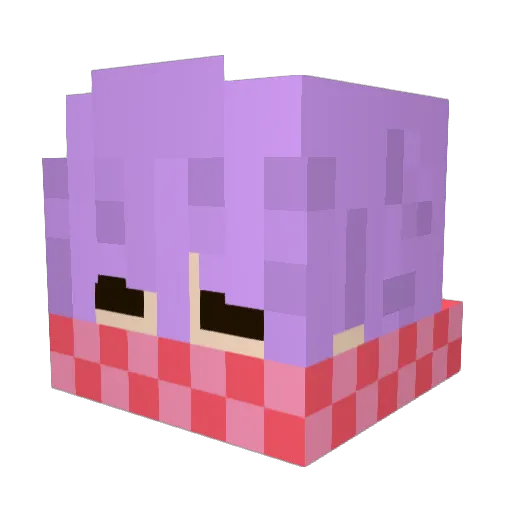 BabySandvich Minecraft avatar head, 3D render
