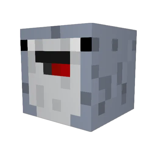 BabySh0rky Minecraft avatar head, 3D render