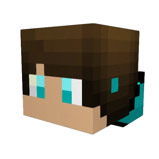 BabySharkBull Minecraft avatar head, 3D render