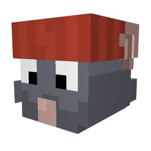 BabySnlffer Minecraft avatar head, 3D render