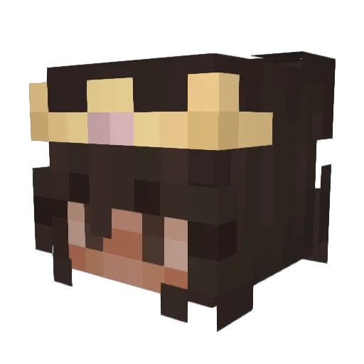 BabySunflowr Minecraft avatar head, 3D render