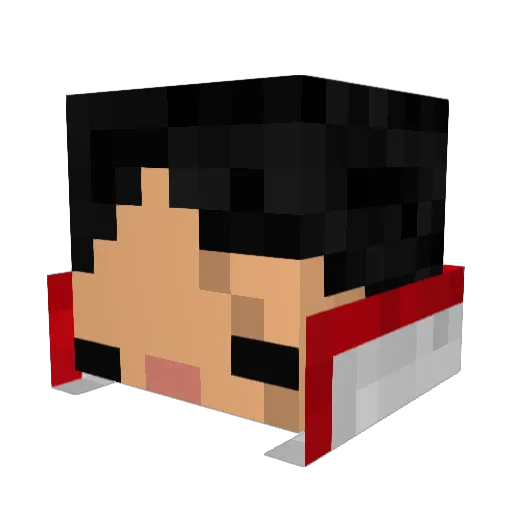 BabyTamagoRoll Minecraft avatar head, 3D render