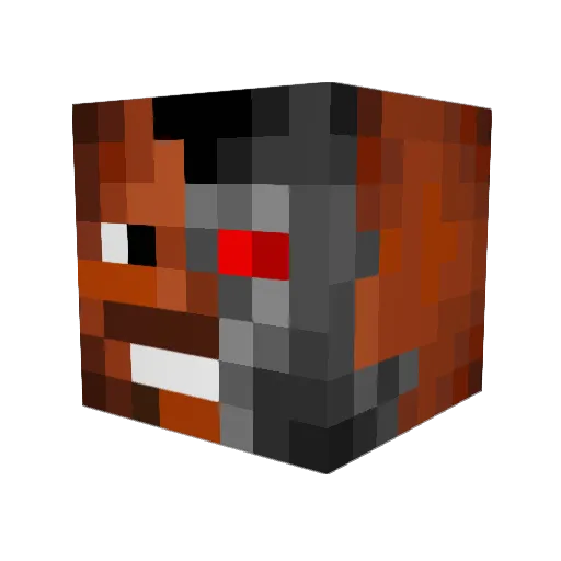 BabyTew Minecraft avatar head, 3D render