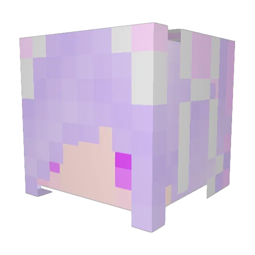BabyTheGamer Minecraft avatar head, 3D render