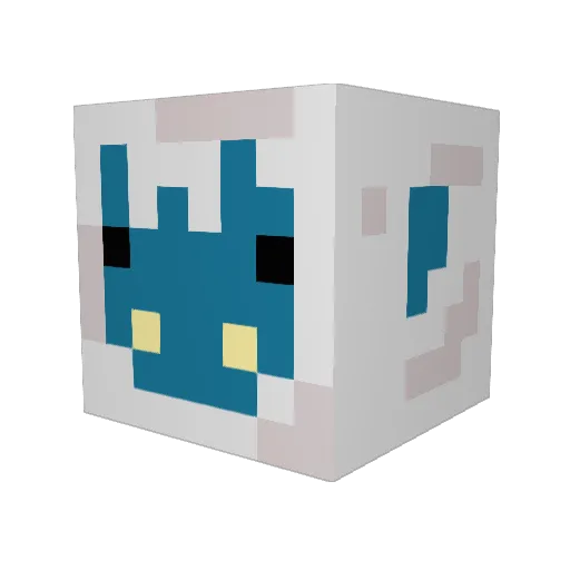 BabyYetiEfe Minecraft avatar head, 3D render