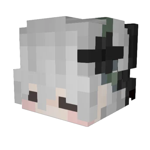BabyYr Minecraft avatar head, 3D render