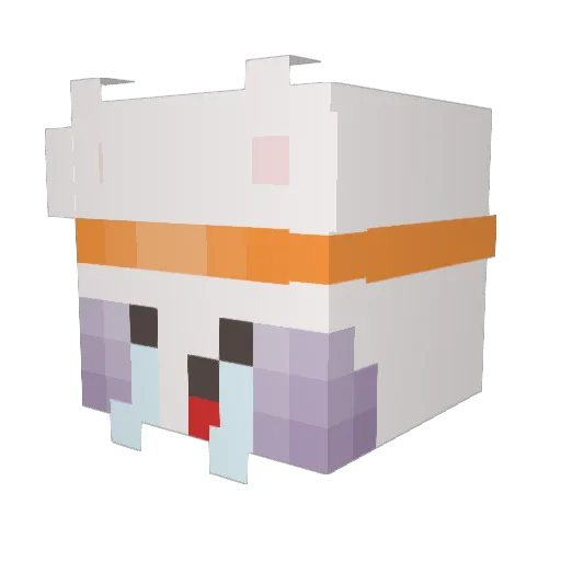 Baby_BaekGu Minecraft avatar head, 3D render