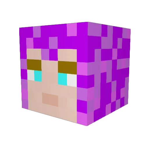 Baby_Bat Minecraft avatar head, 3D render
