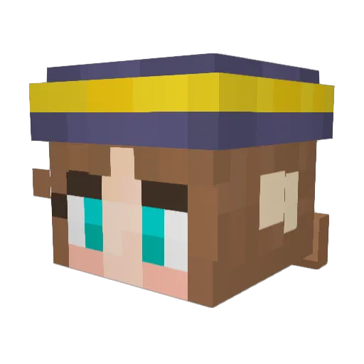 Baby_Bepis Minecraft avatar head, 3D render