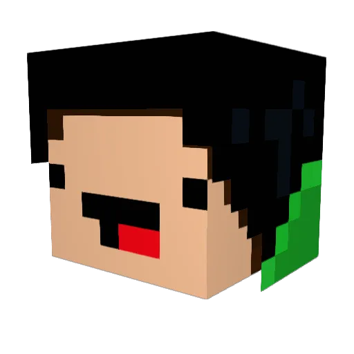Baby_Carlos Minecraft avatar head, 3D render