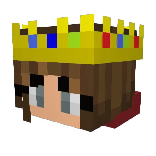 Baby_Carrot7 Minecraft avatar head, 3D render
