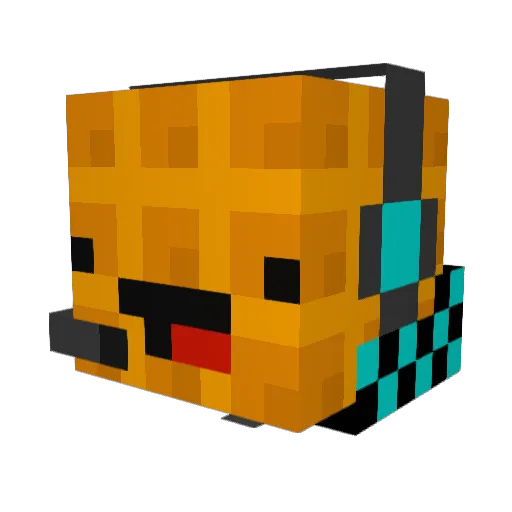 Baby_Doda Minecraft avatar head, 3D render