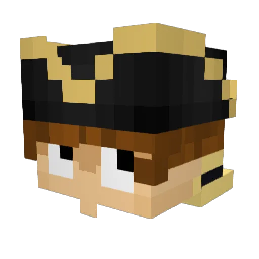 Baby_Goat_12 Minecraft avatar head, 3D render