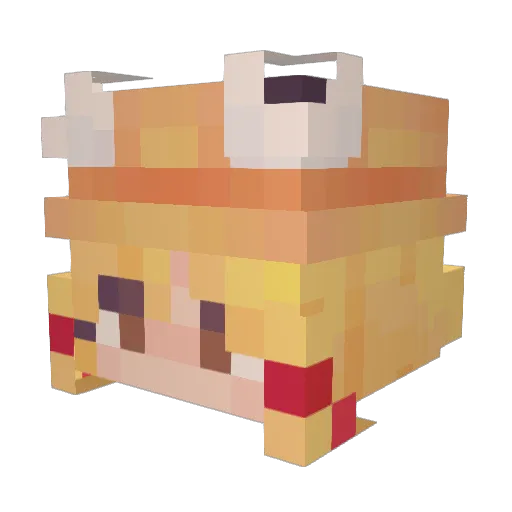 Baby_Gremlin Minecraft avatar head, 3D render