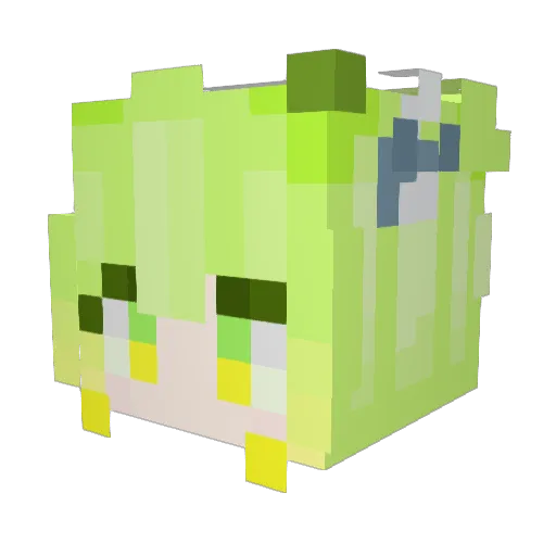 Baby_Tia Minecraft avatar head, 3D render