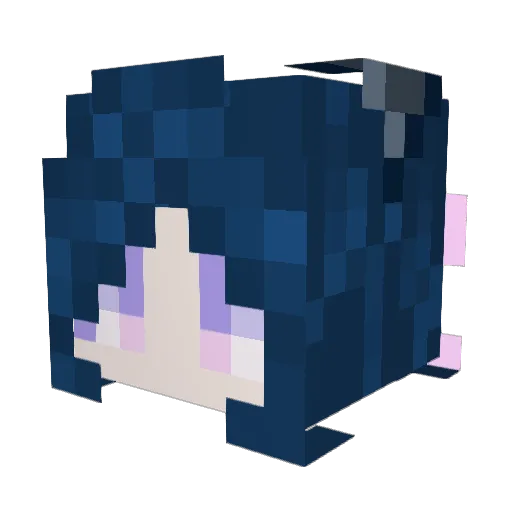 Baby_mew3 Minecraft avatar head, 3D render