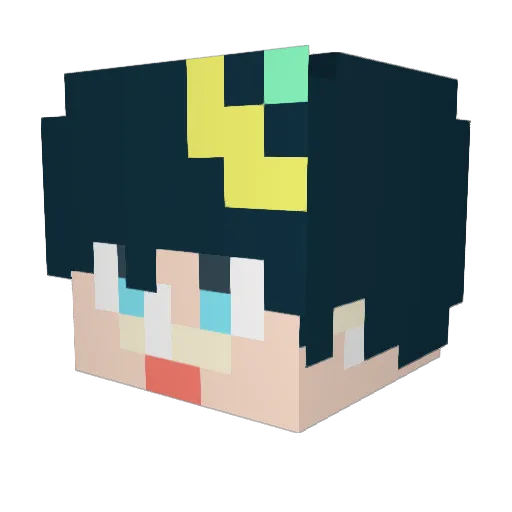 Baby_sts2036 Minecraft avatar head, 3D render