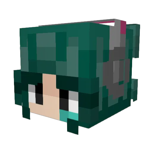 Babyboodle Minecraft avatar head, 3D render