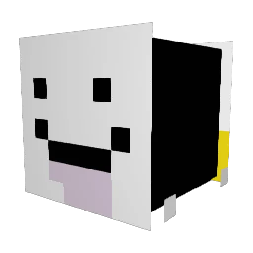 Babydizzle Minecraft avatar head, 3D render
