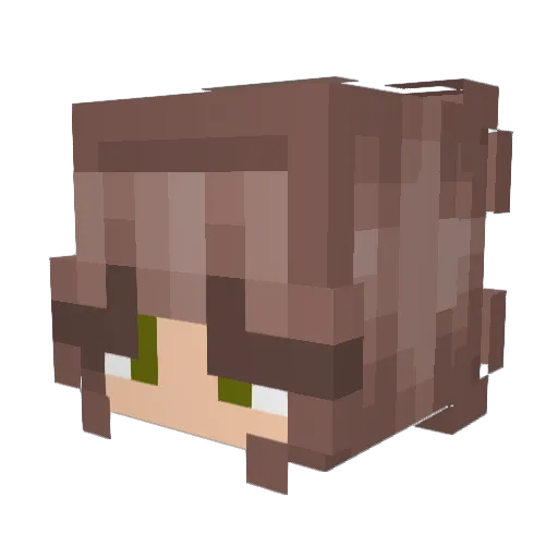 Babygirl0908 Minecraft avatar head, 3D render
