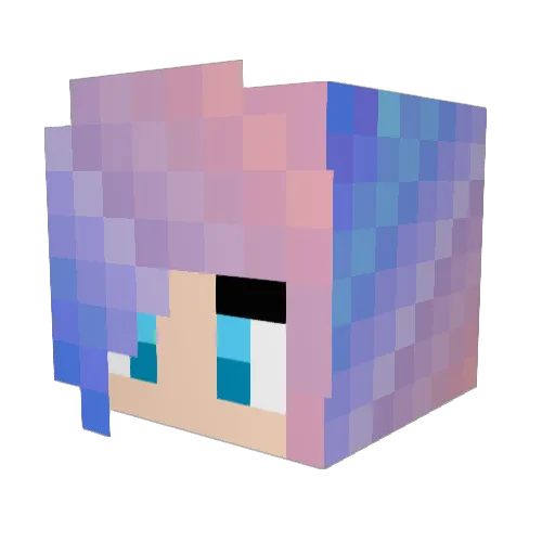 Babyice92 Minecraft avatar head, 3D render