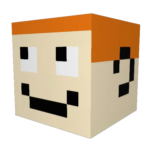 Babyjesus1 Minecraft avatar head, 3D render