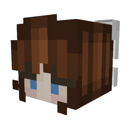 Babykay717 Minecraft avatar head, 3D render