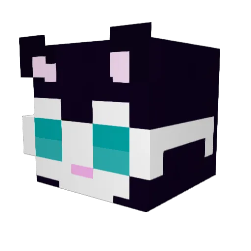 Babylonia Minecraft avatar head, 3D render