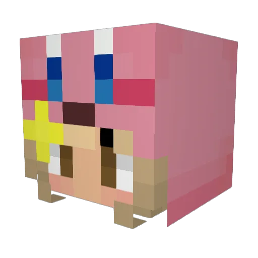 Babymae20 Minecraft avatar head, 3D render