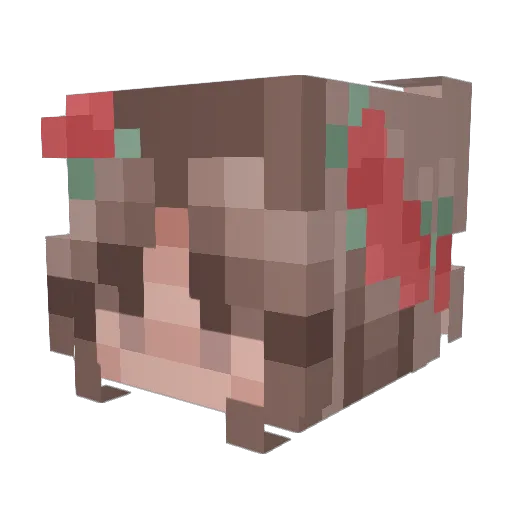 Babymama98 Minecraft avatar head, 3D render