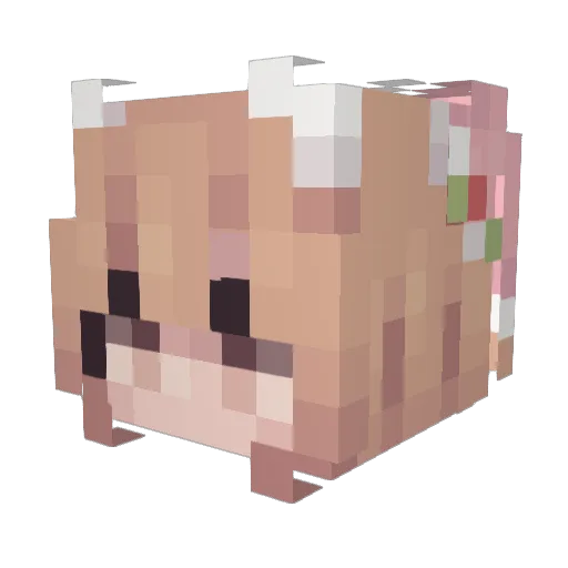 Babymonster99 Minecraft avatar head, 3D render