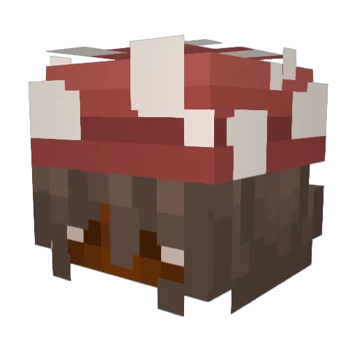 Babyrxse Minecraft avatar head, 3D render