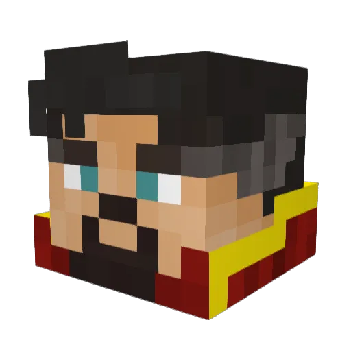 Babysam1 Minecraft avatar head, 3D render