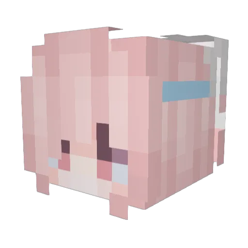 Babywolfi01 Minecraft avatar head, 3D render