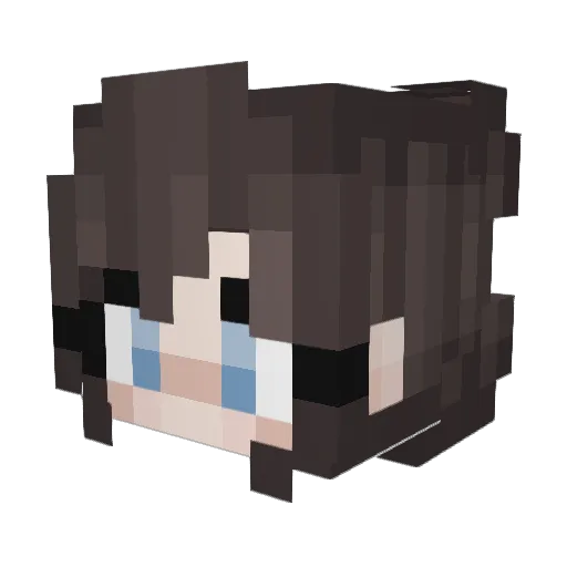 Babyy_Cakes Minecraft avatar head, 3D render