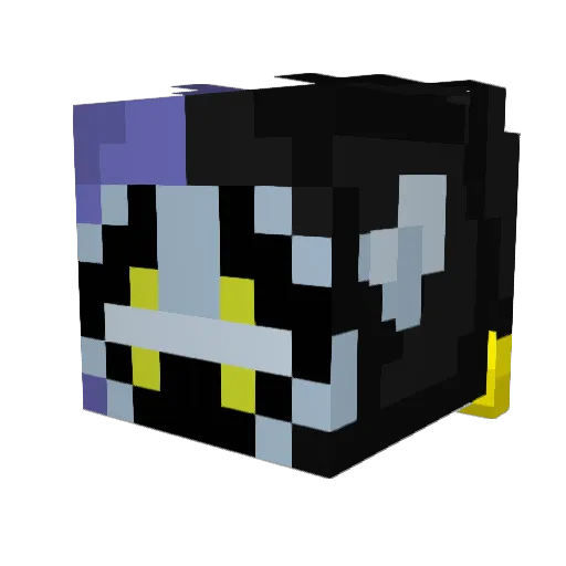 Babzais Minecraft avatar head, 3D render