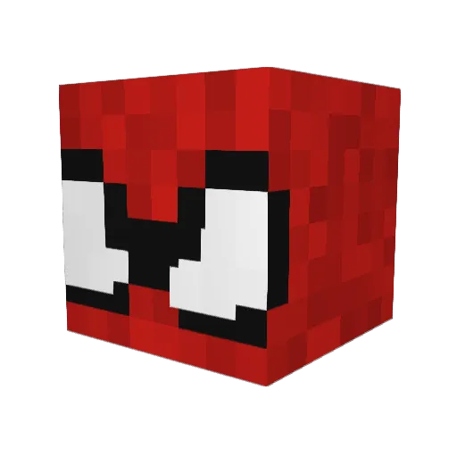 BacKonc Minecraft avatar head, 3D render